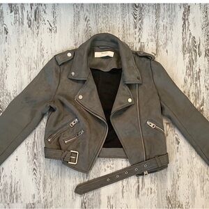 Zara Size Small Gray Suede